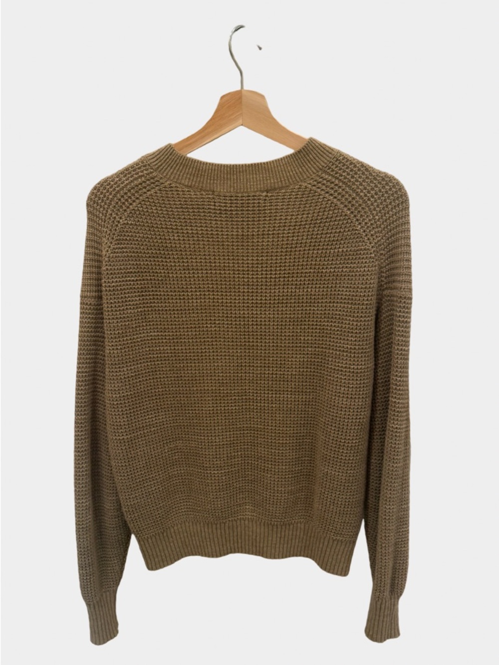 Buck Mason tan Crewneck Waffle Knit Sweater - Picture 2 of 5